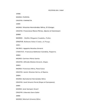 Els festers de l'any