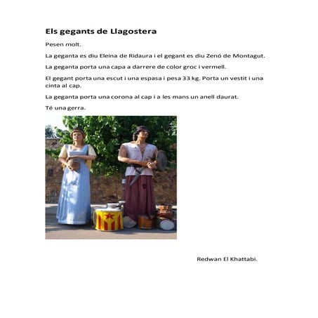 Els gegants de llagostera