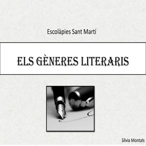 Els gèneres literaris 3r