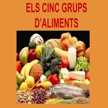 Els grups d'aliments