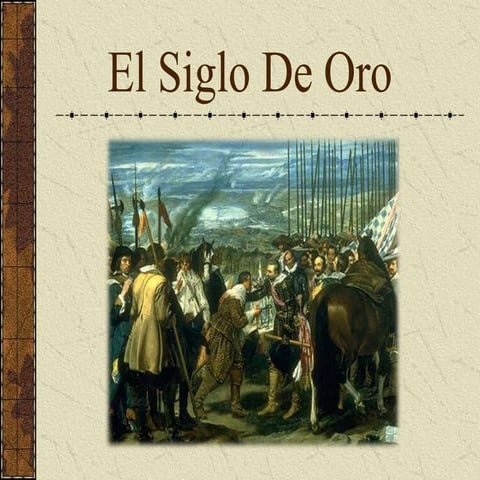 El siglo de oro español