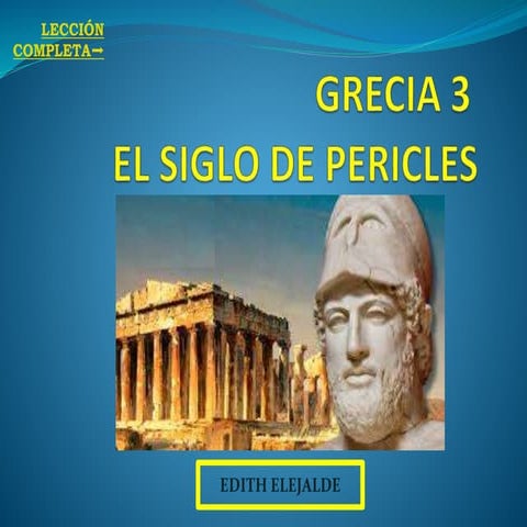 EL SIGLO DE PERICLES | PPTX