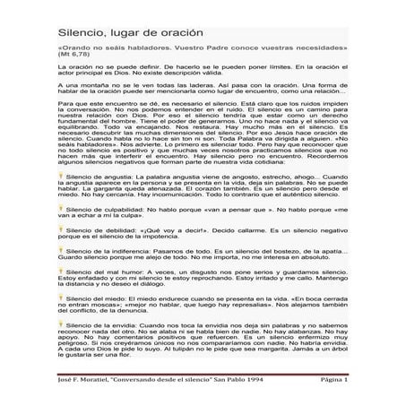 El silencio, lugar de oración (g)
