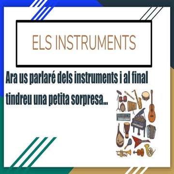 Els instruments musicals | PPTX
