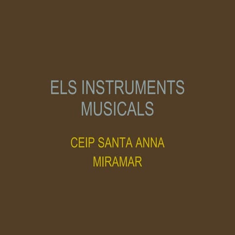 Els instruments musicals