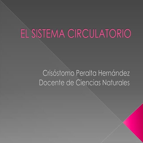 El sistema circulatorio   crisostomo peralta