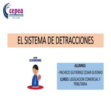 EL SISTEMA DE DETRACCIONES