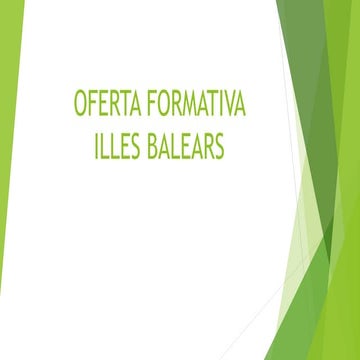 oferta formativa illes balears