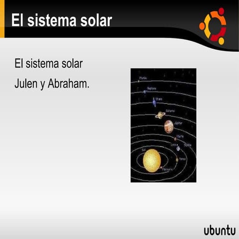 El sistema solar
