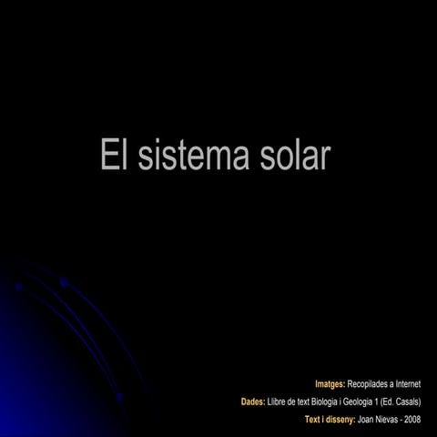 El sistema solar