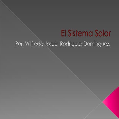 El sistema solar