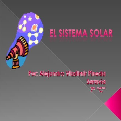 El sistema solar-Alejandro Pineda