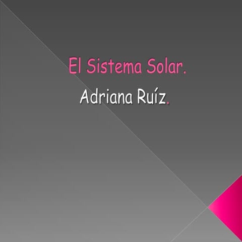 El sistema solar