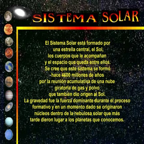 El sistema solar
