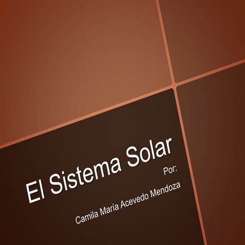 EL SISTEMA SOLAR