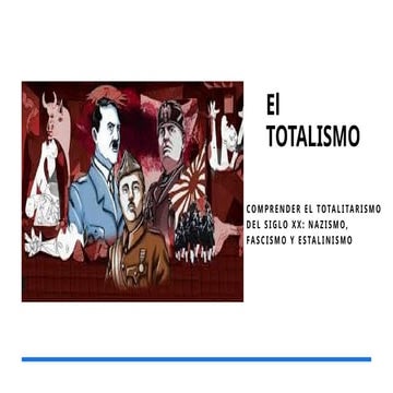 El sistema totalitario sobre el periodo y como este afecto el periodo ...
