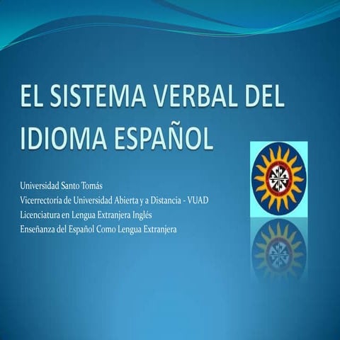 El sistema verbal del español