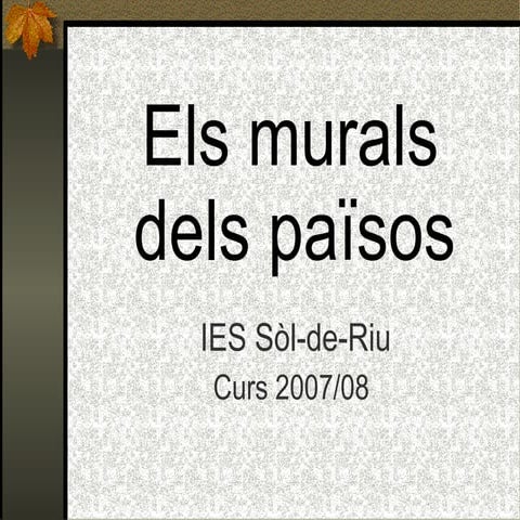 Els Murals Dels PaïSos