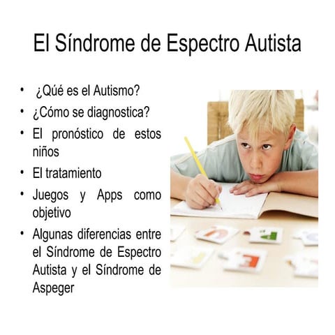 El síndrome de espectro autista