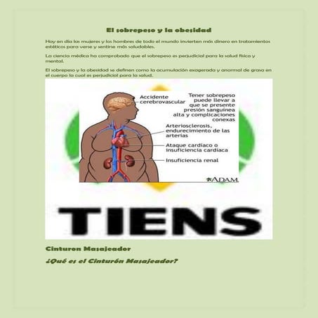 El sobrepeso y la obesidad | PDF