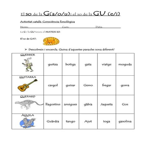 El so de la g i gu . consciència fonologica