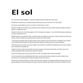 El sol
