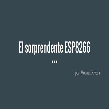 El sorprendente esp8266