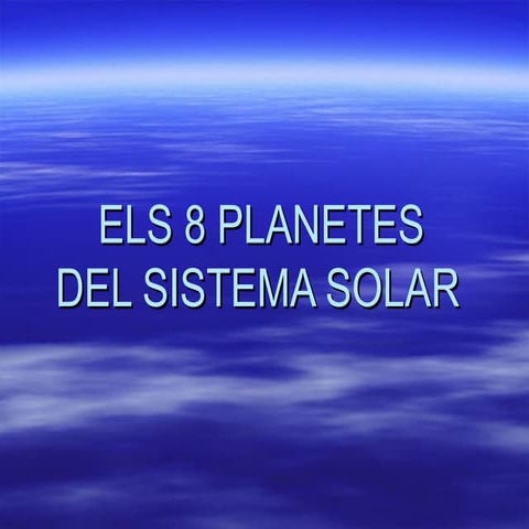 Els planetes del sistema solar