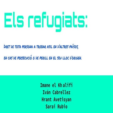Els refugiats_present 6_2nESO Príncep de Viana