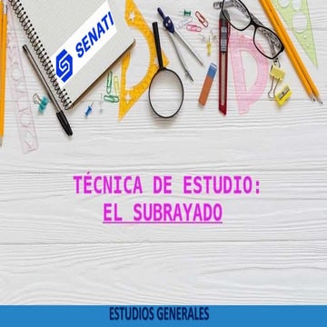 El subrayado | PPTX