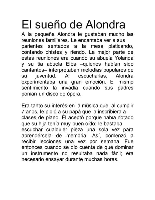 El sueño de alondra