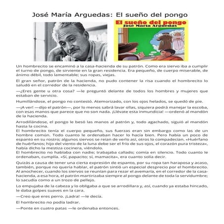 Historieta-El-Sueno-Del-Pongo | PDF