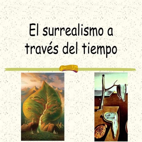 EL SURREALISMO A TRAVÉS DEL TIEMPO | PPTX