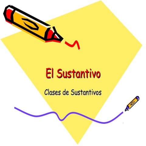El sustantivo