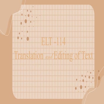 Elt-114_Translation and editing of texts