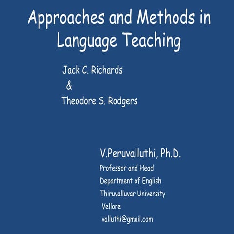 English Language Teaching Methods | PPT