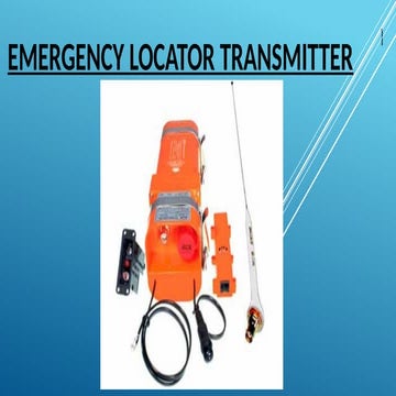 Emergency Locator Transmitter installed in aircraft