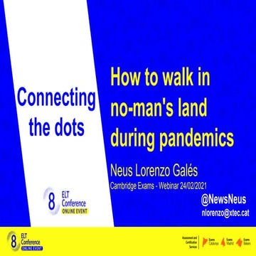 Connecting the dots: How to walk in no-man's land during pandemics