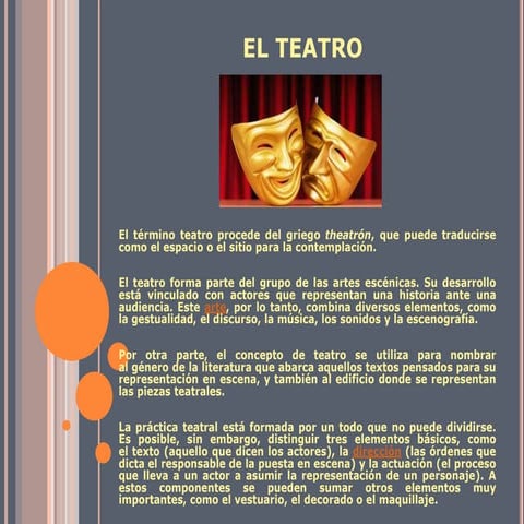 EL TEATRO | PPTX