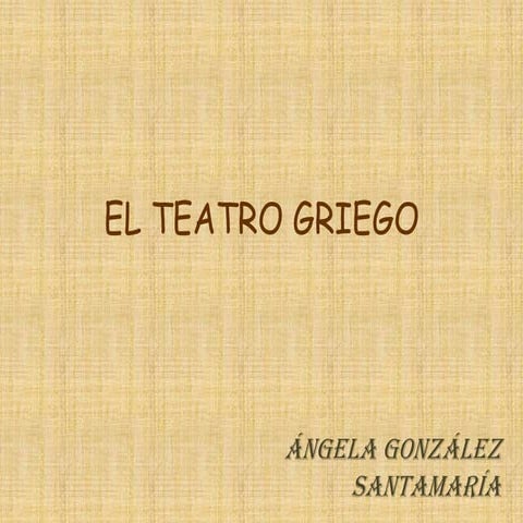 El teatro | PPTX