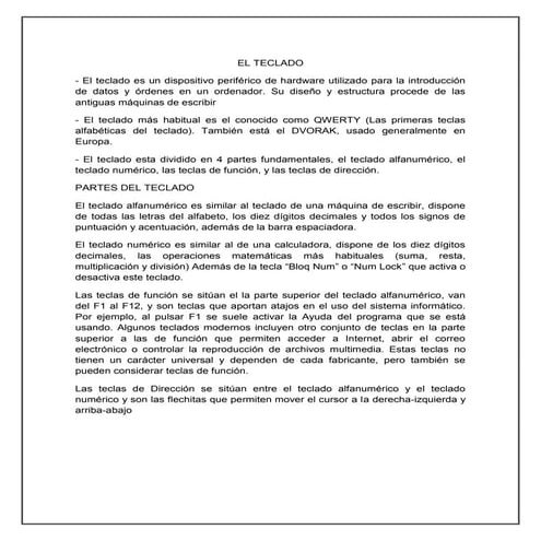 El teclado