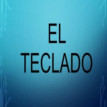 El teclado 