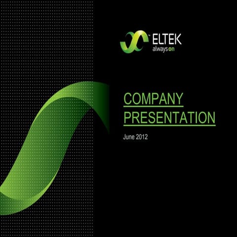 Eltek presentation june 2012   industrial