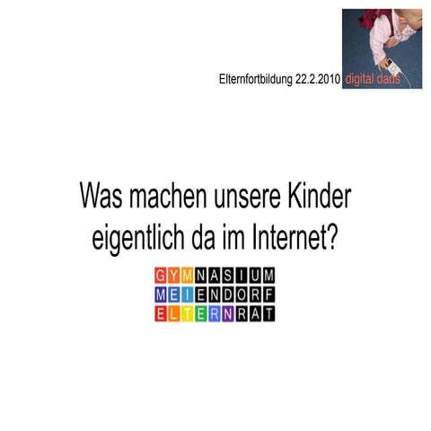Elternfortbildung Internet