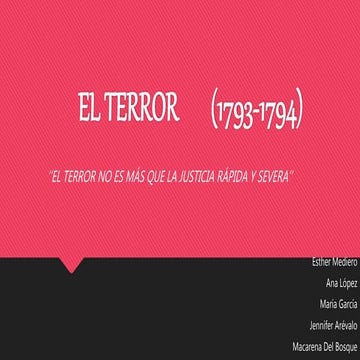 El terror (revolucion francesa) | DOCX