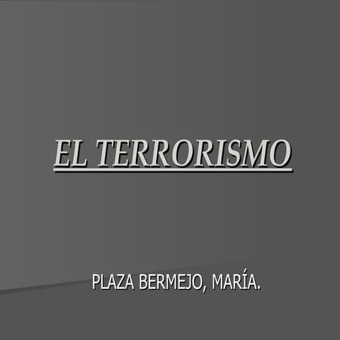 Elterrorismo