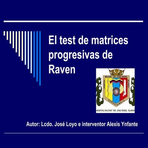 El test de matrices progresivas de Raven 1.pptx