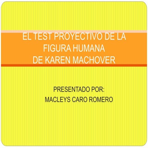 El test proyectivo de la figura humana