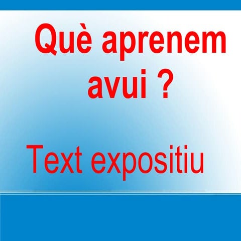 El text expositiu Carlos