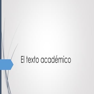 El texto académico